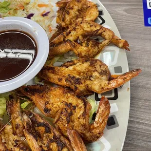 Close up of the cucarachas appetizer