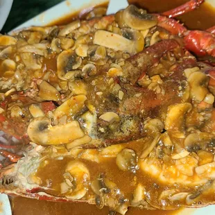 Langonistas smothered in garlic &amp; butter