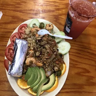 Paella y una Michelada