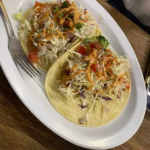 Shrimp tacos.