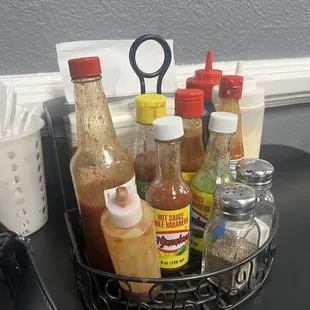 All the sauces!