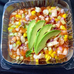 Ceviche with mango
