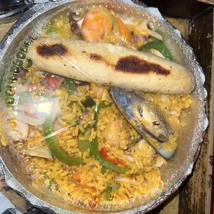 Arroz Playero (Seafood Mix Paella Rice)