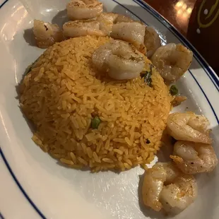 Shrimp with rice