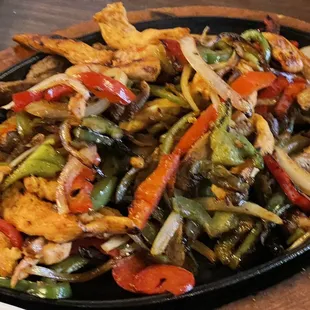 a plate of food on a table