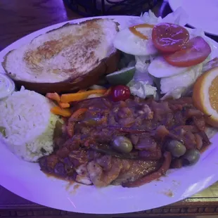 Filet of Tilapia a la Veracruz.