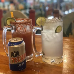 Michelada and lemonade