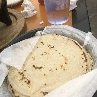 Fresh corn tortillas