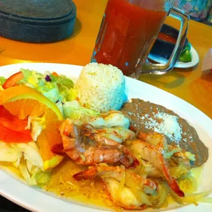 Camarones al mojo de ajo