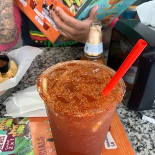 Non alcoholic michelada