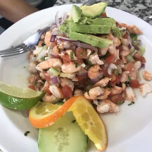 Tostada de ceviche