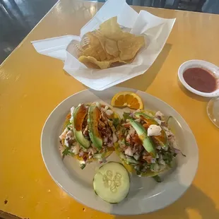 Shrimp Ceviche Tostada