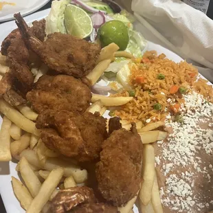 Camarones empanizado