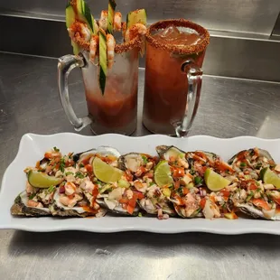 oysters, mussels, oysters and mussels, shellfish, food