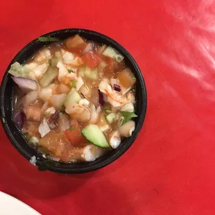 Shrimp Ceviche Tostada