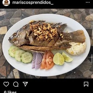 Mojarra Al Mojo de Ajo
