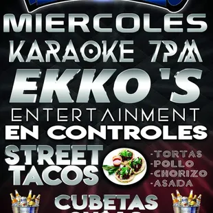 MIERCOLES DE KARAOKE