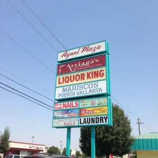a liquor king sign