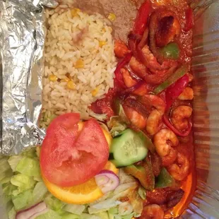 Ranchero shrimp! Camarones rancheros!!