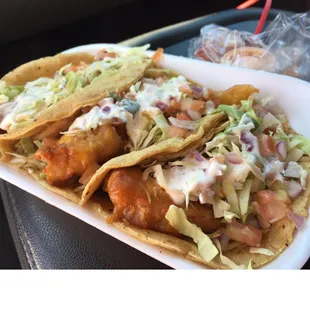 Fish Tacos. Only 1.50$.