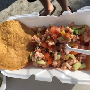 Pescado tostadas.All this for 2.50 !!!