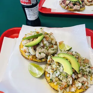 Ceviche de Cameron &amp; ceviche de pescado
