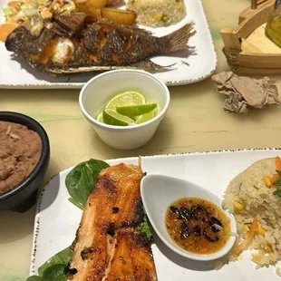 fish, seafood, food, grilled seafood, grilled fish