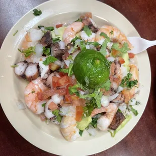 Small Plato Mixto(fish ceviche,octopus,shrimp)