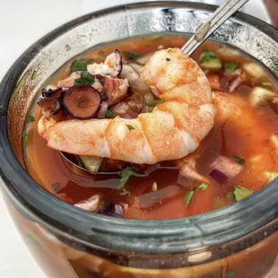 Campechana (Camaron y Pulpo) $16 + tax