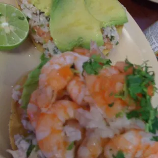 Camarones Tostada