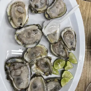 Dozen oysters
