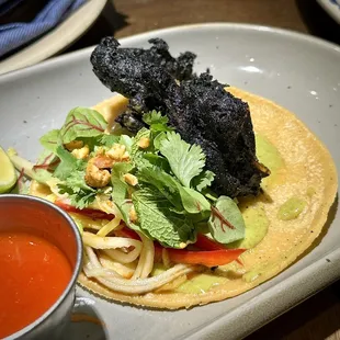 Soft shelled crab taco