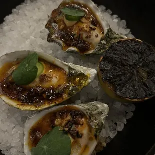 Achiote Butter Oysters