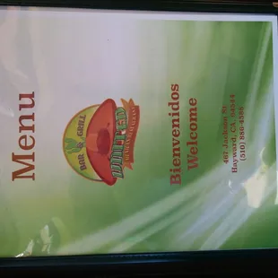 As of May 2016this is the menu for Mariscos Sinaloa. I don't know why the business names are different.