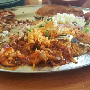 Combination of shrimp