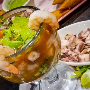 Shrimp &amp; Octopus Cocktail, with extra succulent octopus!