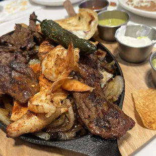 Mixed fajitas