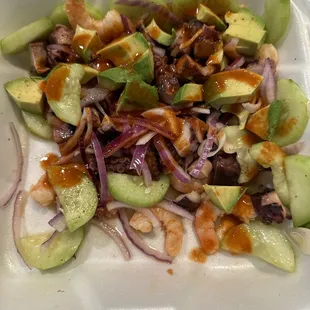 Botana de Camaron y Pulpo