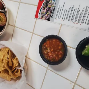 two bowls of mexican food