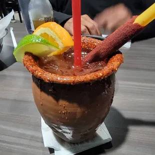 Cantarito 4/10.  To much juice, not enough alcohol.