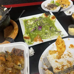 The aftermath and leftovers.