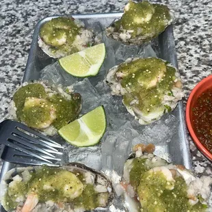 Oysters ceviche