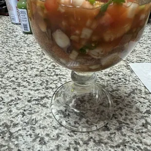 Campechana camaron y pulpo
