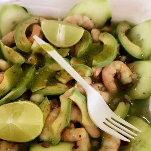 Aguachiles! Spicy but so delicious