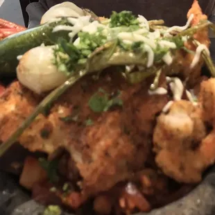 This is a bunch of seafood cooked to perfection.  This dish had so much flavor, and a must try