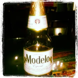 a bottle of beer