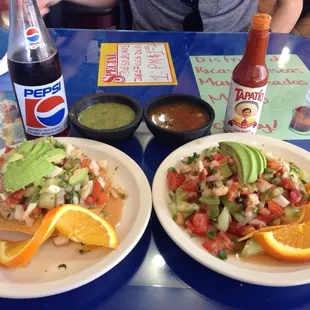 Ceviche ! Shrimp and fish