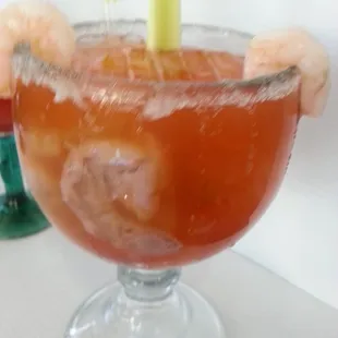 Jarochada!!! Deliciosa cerveza con camarones y ostiones