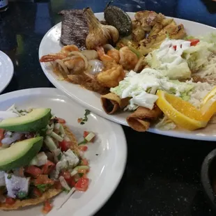 Ceviche  and the trio. Bomb!