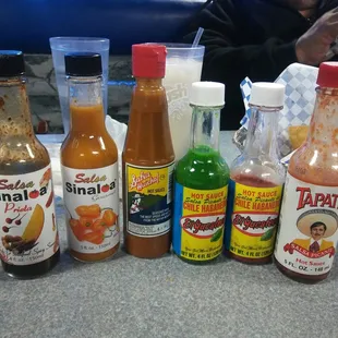 These all the bottled sauces they have.